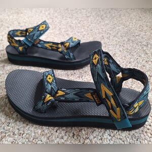 Teva Womens Midform Universal Sandal - Double Diamond Sagebrush Green, Size 8